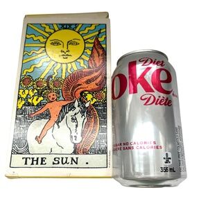 Vintage Giant The Rider Waite Tarot Card 78 Deck 1971 Original The Sun 7" x  4"